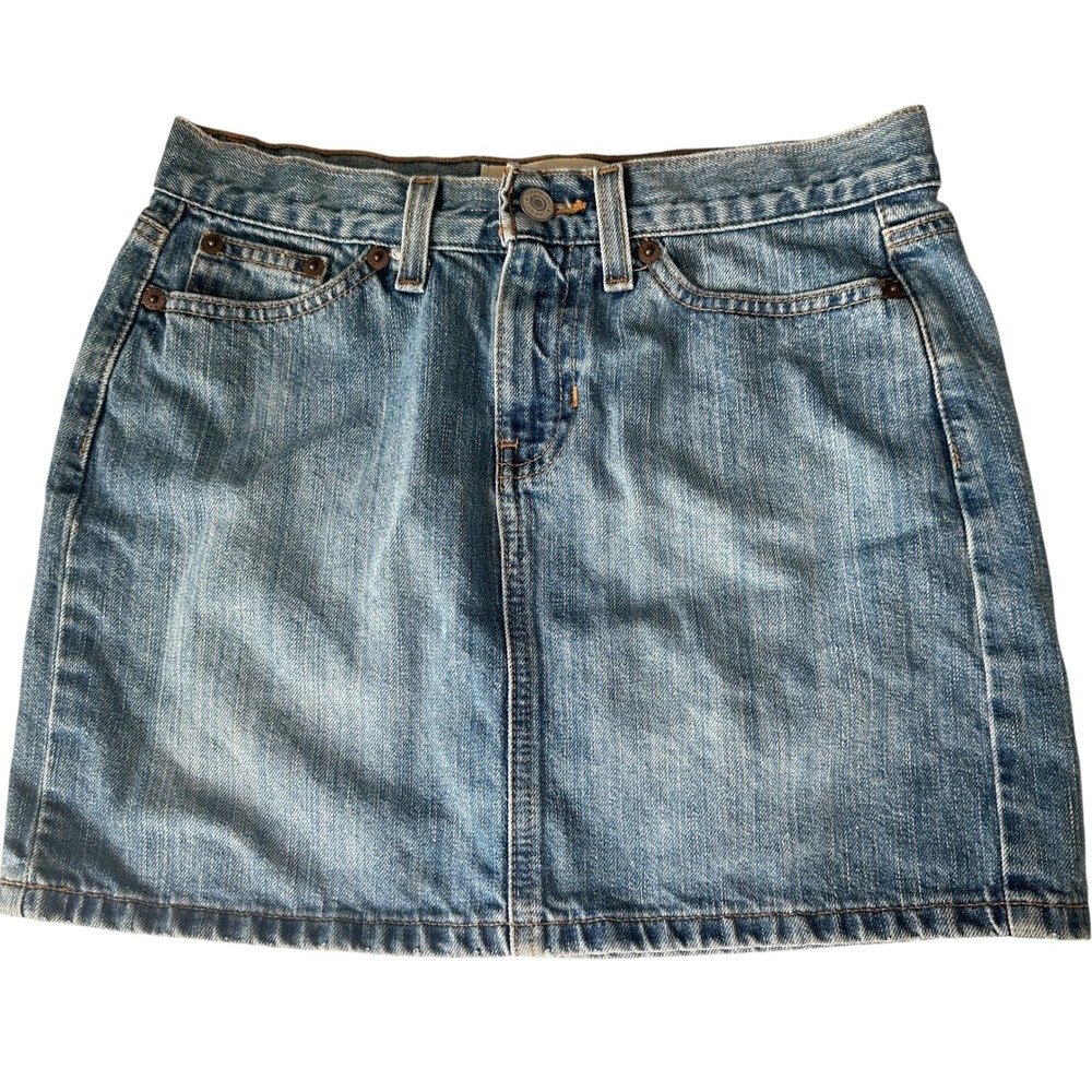 Old Navy Denim Mini Skirt Women's Size 2 Light Wash Casual Everyday Classic